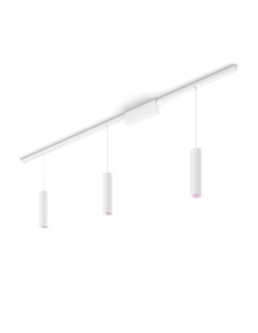 Philips Hue White and Color ambiance Perifo set con 3 cilindri a sospensione Bianco