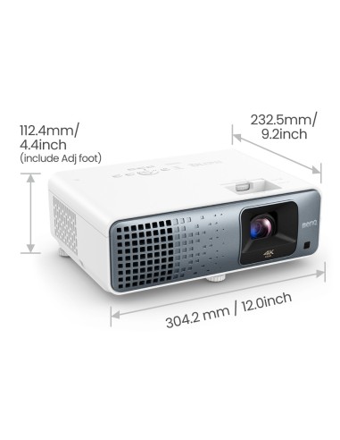 BenQ TK710 Proiettore a raggio standard 3200 ANSI lumen DLP UHD 4K (3840x2160) Compatibilità 3D Nero, Bianco