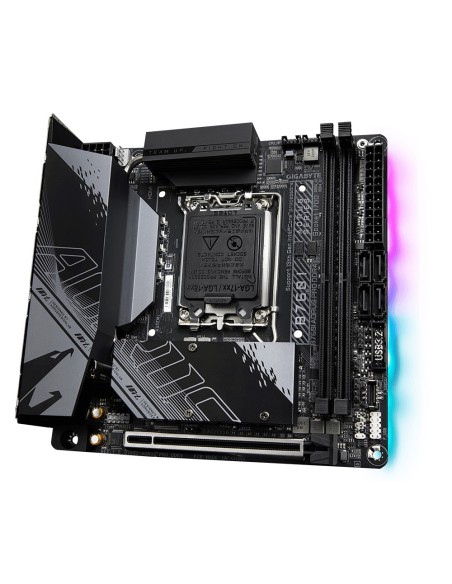 GIGABYTE B760I AORUS PRO scheda madre DDR4 - Supporta CPU Intel Core di 14a generazione, VRM digitale a 8+1+1 fasi, fino a