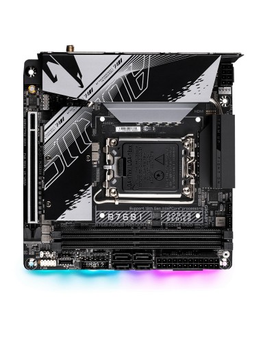 GIGABYTE B760I AORUS PRO scheda madre DDR4 - Supporta CPU Intel Core di 14a generazione, VRM digitale a 8+1+1 fasi, fino a