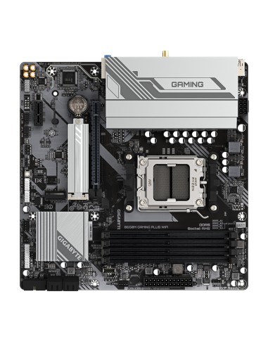 GIGABYTE B650M GAMING PLUS WIFI Scheda madre - CPU AMD Ryzen 9000, VRM a 5+2+2 fasi, fino a 8000 MHz DDR5, 2xPCIe 4.0 M.2, LAN