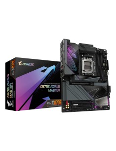 GIGABYTE X870E AORUS MASTER Scheda Madre - Supporta CPU AMD Ryzen 9000, 16+2+2 fasi VRM digitali, fino a 8600MHz DDR5 (OC),