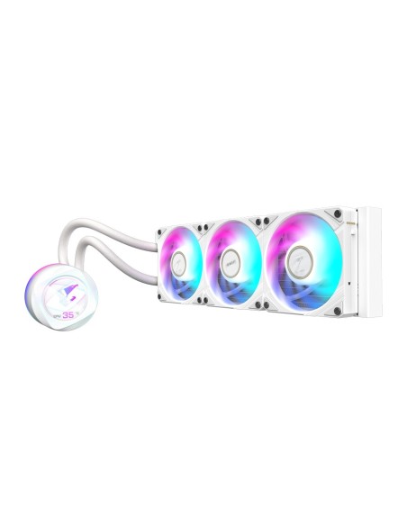 GIGABYTE AORUS WATERFORCE X II 360 ICE Raffreddamento a liquido per CPU AIO - 3x ventole ARGB da 120 mm, LCD a colori,