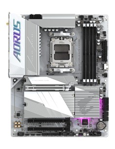 GIGABYTE B650E AORUS ELITE X AX ICE Scheda madre - AMD Ryzen serie 9000, VRM a 12+2+2 fasi, fino a 8000 MHz DDR5 (OC), 1xPCIe 2