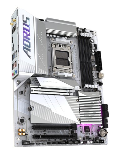 GIGABYTE B650E AORUS ELITE X AX ICE Scheda madre - AMD Ryzen serie 9000, VRM a 12+2+2 fasi, fino a 8000 MHz DDR5 (OC), 1xPCIe