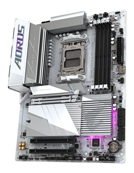 GIGABYTE B650E AORUS ELITE X AX ICE Scheda madre - AMD Ryzen serie 9000, VRM a 12+2+2 fasi, fino a 8000 MHz DDR5 (OC), 1xPCIe