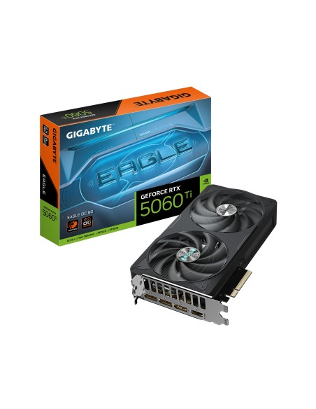 GIGABYTE GeForce RTX 5060 Ti EAGLE OC 8G Scheda Grafica – 8 GB GDDR7, 128 bit, PCI-E 5.0, 2617 MHz Frequenza del core, 3 x