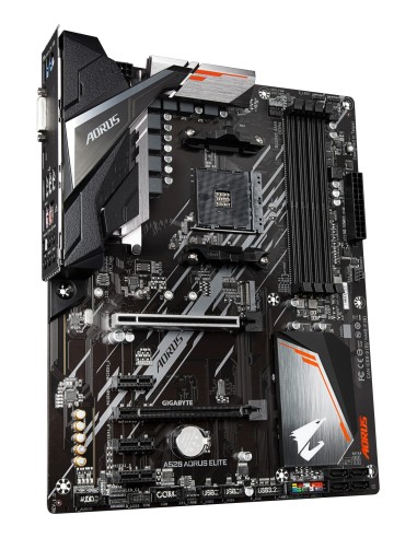 GIGABYTE Scheda madre A520 AORUS ELITE - Supporta CPU AMD Ryzen serie 5000 AM4, VRM digitale puro a 5+3 fasi, fino a 4733MHz