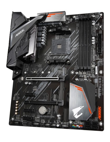 GIGABYTE Scheda madre A520 AORUS ELITE - Supporta CPU AMD Ryzen serie 5000 AM4, VRM digitale puro a 5+3 fasi, fino a 4733MHz