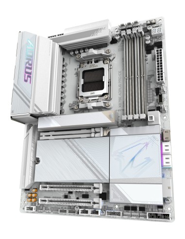 GIGABYTE X870E AORUS PRO ICE Scheda Madre - Supporta CPU AMD Ryzen 9000, 16+2+2 Fasi VRM Digitale, fino a 8000MHz DDR5 (OC),