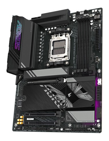 GIGABYTE X870E AORUS ELITE WIFI7 Scheda Madre - Supporta CPU AMD Ryzen 9000, 16+2+2 fasi VRM digitali, fino a 8000Hz DDR5 (OC),