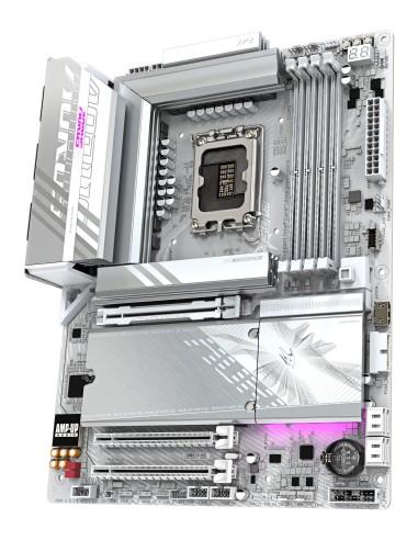 GIGABYTE Z890 AORUS ELITE WIFI7 ICE Scheda Madre - Supporta CPU Intel Core Ultra (Serie 2), VRM a 16+1+2 fasi, fino a 8800MHz