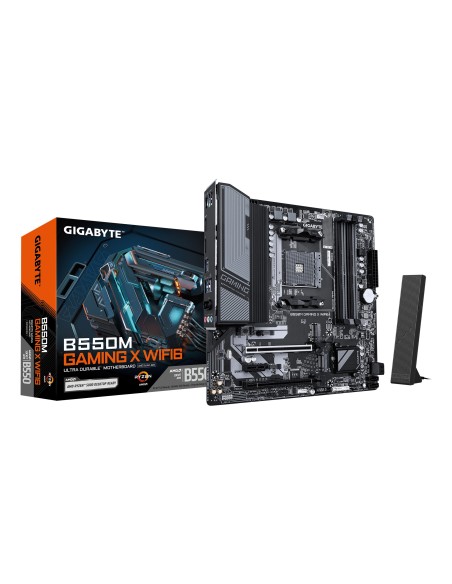 GIGABYTE B550M GAMING X WIFI6 Scheda madre - CPU AMD Ryzen 5000, VRM a 5+3 fasi, fino a 3200 MHz DDR4, 1x M.2 PCIe 4.0 + 1x M.2