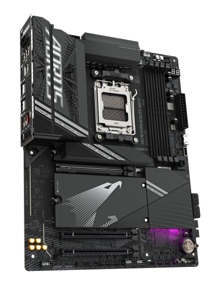 GIGABYTE X870 AORUS ELITE WIFI7 Scheda Madre - Supporta CPU AMD Ryzen 9000, 16+2+2 fasi VRM, fino a 8000MHz DDR5 (OC), 3xPCIe
