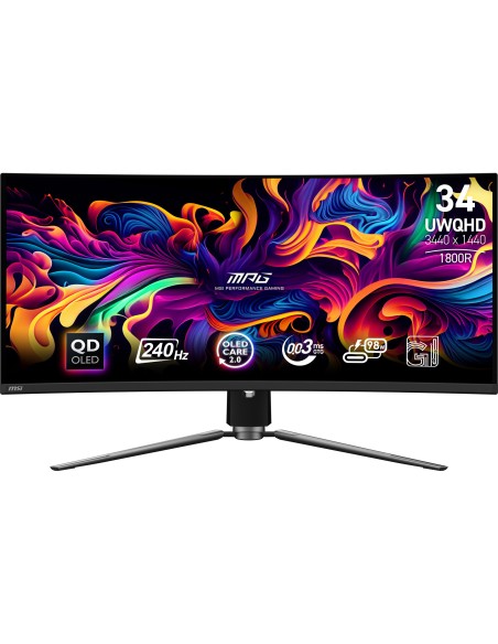 MSI MPG 341CQPX QD-OLED Monitor PC 86,4 cm (34") 3440 x 1440 Pixel UltraWide Quad HD Nero