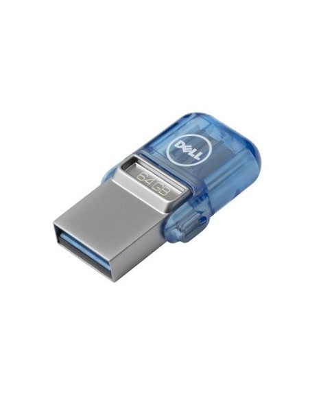 DELL AB135418 unità flash USB 64 GB USB Type-A   USB Type-C 3.2 Gen 1 (3.1 Gen 1) Blu, Argento