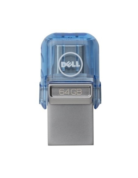 DELL AB135418 unità flash USB 64 GB USB Type-A   USB Type-C 3.2 Gen 1 (3.1 Gen 1) Blu, Argento