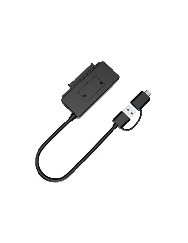 Conceptronic ABBY21B adattatore per inversione del genere dei cavi USB Type-A SATA 22-pin Nero