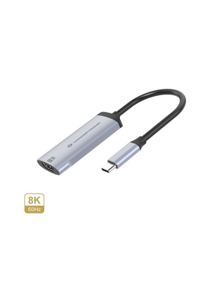 Conceptronic ABBY23G adattatore grafico USB 7680 x 4320 Pixel Argento