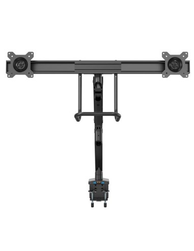 StarTech.com Braccio per doppio monitor da tavolo - 2 porte USB 3.0 - Supporto con morsetto per scrivania