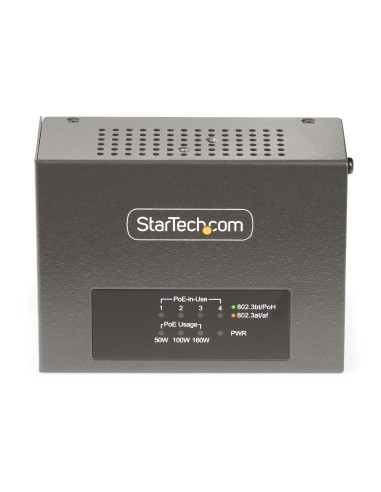 StarTech.com Iniettore PoE++ Multi-Gigabit a 4 porte, Ethernet 5 2.5 1G (NBASE-T), PoE PoE+ PoE++ (802.3af 802.3at 802.3bt),