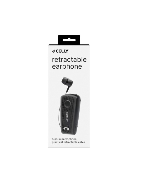 Celly BHCLIP Auricolare Cablato In-ear Chiamate Musica Sport Tutti i giorni USB tipo-C Nero