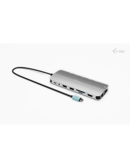 i-tec Metal USB-C Nano 3x Display Dock, 2x HDMI 1x USB-C video with Power Delivery 140W + Universal Charger 140 W