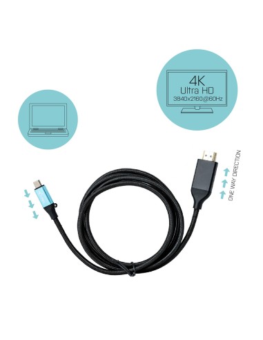 i-tec Cavo adattatore USB-C 3.1 per HDMI 4K   60Hz 200cm