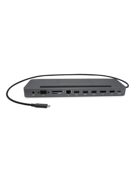 i-tec Metal SB-C Ergonomic 4K 3x Display Docking Station with Power Delivery 85 W + Universal Charger 100 W