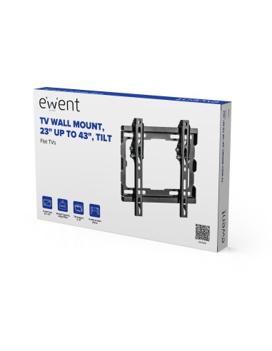 Ewent EW1506 Supporto TV a parete 106,7 cm (42") Nero