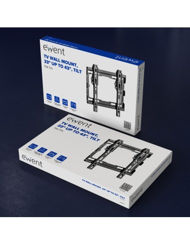 Ewent EW1506 Supporto TV a parete 106,7 cm (42") Nero