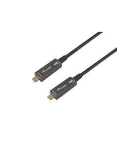Equip 119463 Cavo ottico attivo da USB-C a C, M M, 15 m, PD 60W, 4K 60Hz, 10Gbps, Video+Dati+PD