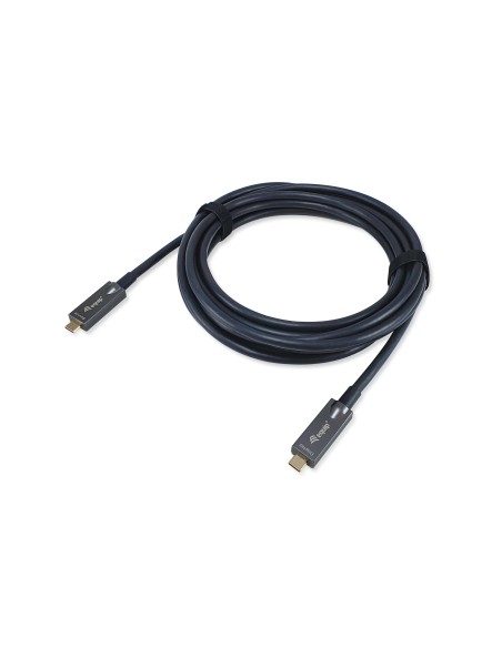 Equip 119463 Cavo ottico attivo da USB-C a C, M M, 15 m, PD 60W, 4K 60Hz, 10Gbps, Video+Dati+PD
