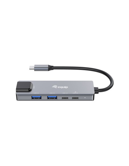 Equip 133496 Adattatore multifunzione 5 in 1, 2,5GbE, USB-A x 2, USB-C x 1, USB-C , 100W USB PD