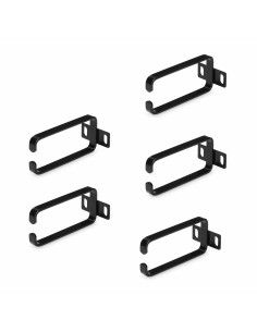 StarTech.com Ganci a D 1U per la gestione verticale dei cavi, Cable Manager per server armadi rack 19", gancio per cavi di