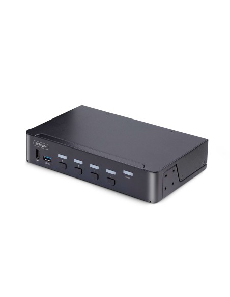 StarTech.com KVM Switch DisplayPort a 4 porte, 8K 60Hz   4K 144Hz, Display singolo, DP 1.4, 2x USB 3.0, 4x USB 2.0 HID,