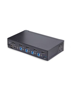 StarTech.com KVM Switch DisplayPort a 4 porte, 8K 60Hz   4K 144Hz, Display singolo, DP 1.4, 2x USB 3.0, 4x USB 2.0 HID, 2