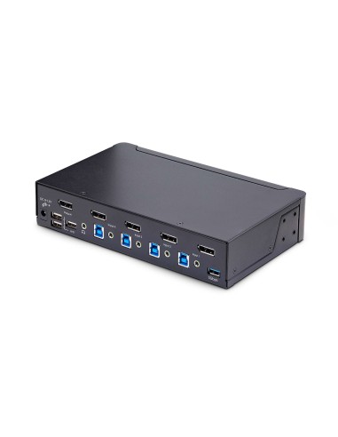 StarTech.com KVM Switch DisplayPort a 4 porte, 8K 60Hz   4K 144Hz, Display singolo, DP 1.4, 2x USB 3.0, 4x USB 2.0 HID,
