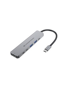 Conceptronic DONN33G replicatore di porte e docking station per laptop Cablato USB 3.2 Gen 1 (3.1 Gen 1) Type-C Argento