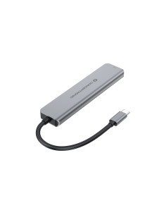 Conceptronic DONN33G replicatore di porte e docking station per laptop Cablato USB 3.2 Gen 1 (3.1 Gen 1) Type-C Argento 2