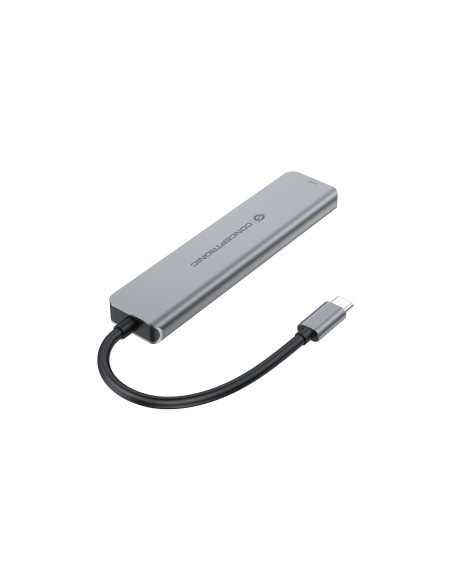 Conceptronic DONN33G replicatore di porte e docking station per laptop Cablato USB 3.2 Gen 1 (3.1 Gen 1) Type-C Argento