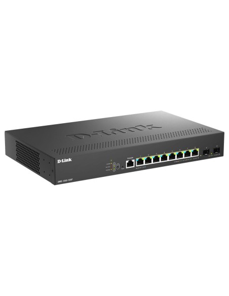 D-Link DMS-1250-10SP E switch di rete Gestito 2.5G Ethernet (100 1000 2500) Supporto Power over Ethernet (PoE) Nero