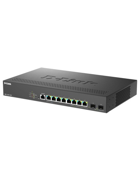 D-Link DMS-1250-10SP E switch di rete Gestito 2.5G Ethernet (100 1000 2500) Supporto Power over Ethernet (PoE) Nero
