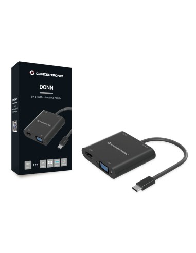 Conceptronic DONN09B adattatore grafico USB Nero
