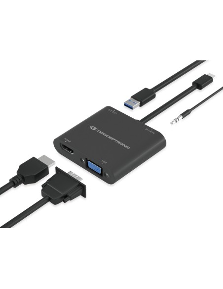 Conceptronic DONN09B adattatore grafico USB Nero
