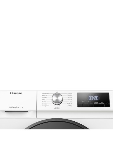 Hisense DHQA902U asciugatrice Libera installazione Caricamento frontale 9 kg Bianco