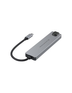 Conceptronic DONN29G replicatore di porte e docking station per laptop Cablato USB 3.2 Gen 2 (3.1 Gen 2) Type-C Grigio 2