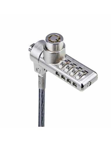 StarTech.com Cavo di Sicurezza per Notebook a duplice accesso da 2m, con chiave identica e a combinazione per dispositivi
