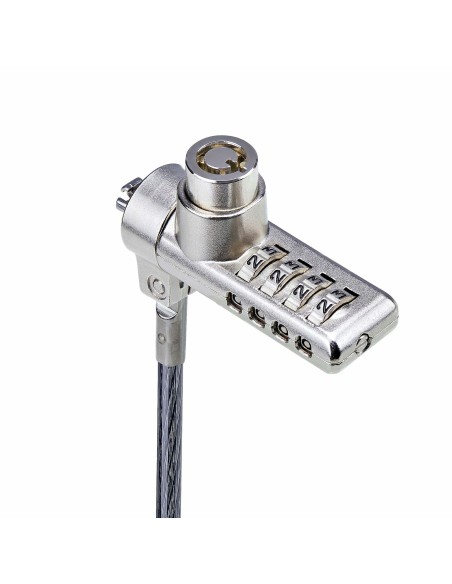 StarTech.com Cavo di Sicurezza per Notebook a duplice accesso da 2m, con chiave identica e a combinazione per dispositivi