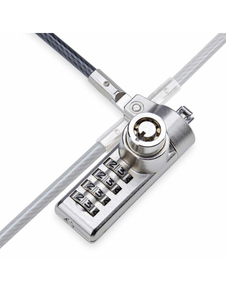 StarTech.com Cavo di Sicurezza per Notebook a duplice accesso da 2m, con chiave identica e a combinazione per dispositivi